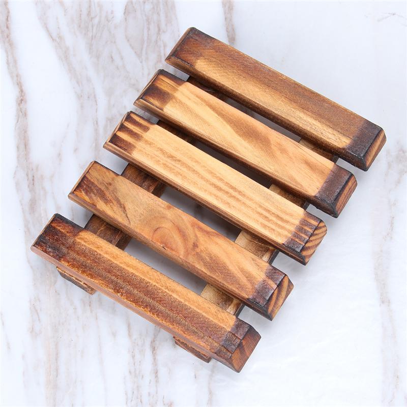 Carbonized Vintage Soap Holder Pure Handmade Soap Rack Classic Wooden Soap Dish Ali - Calendula Bath and Home