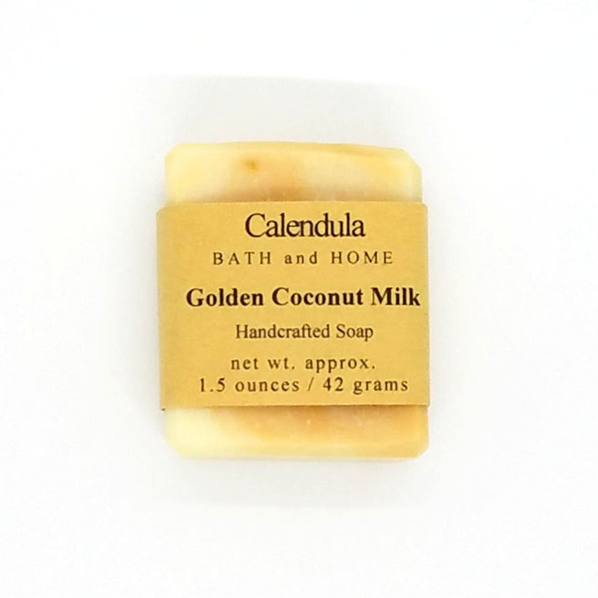 Golden Coconut Milk Travel Soap - Calendula Bath and Home
