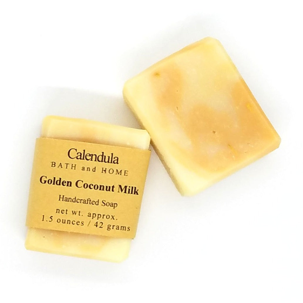 Golden Coconut Milk Travel Soap - Calendula Bath and Home