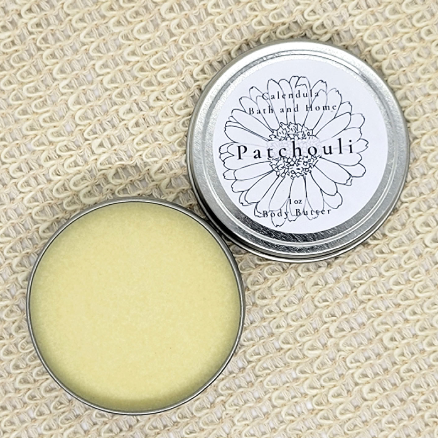 Patchouli body butter travel tin