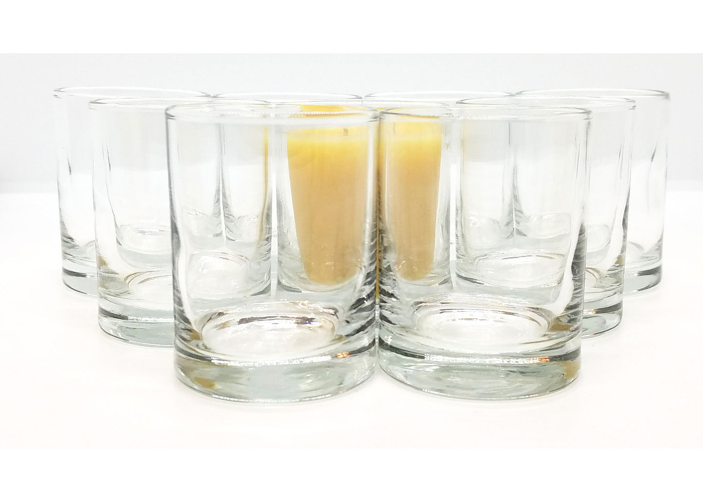 Beeswax Votive Candle & Glass Holder - Calendula Bath and Home