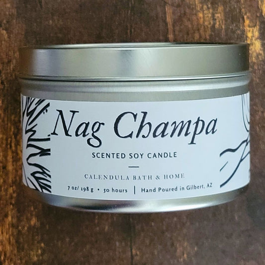 Nag Champa Soy Candle Tin