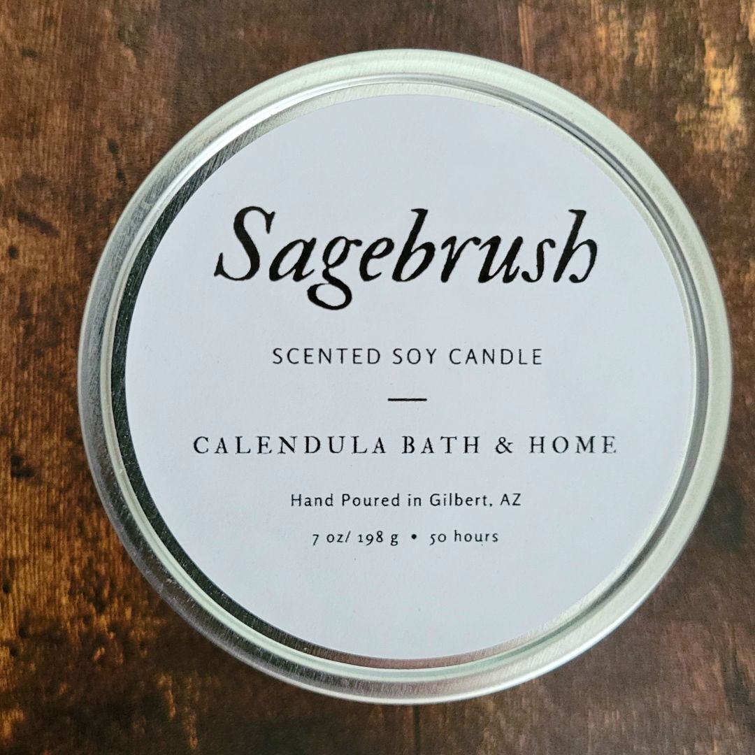 Sagebrush Soy Candle Tin