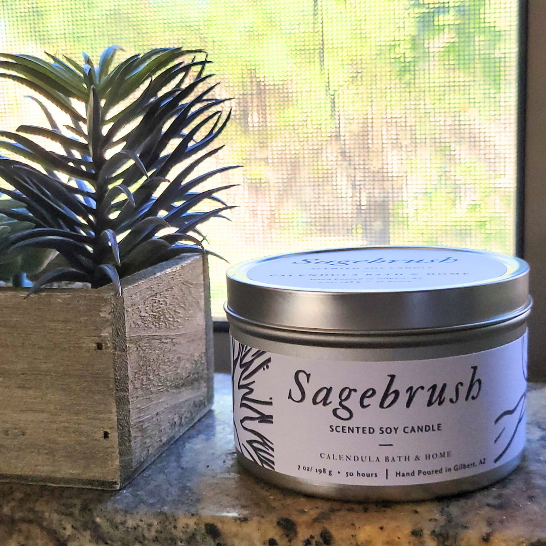 Sagebrush Soy Candle Tin