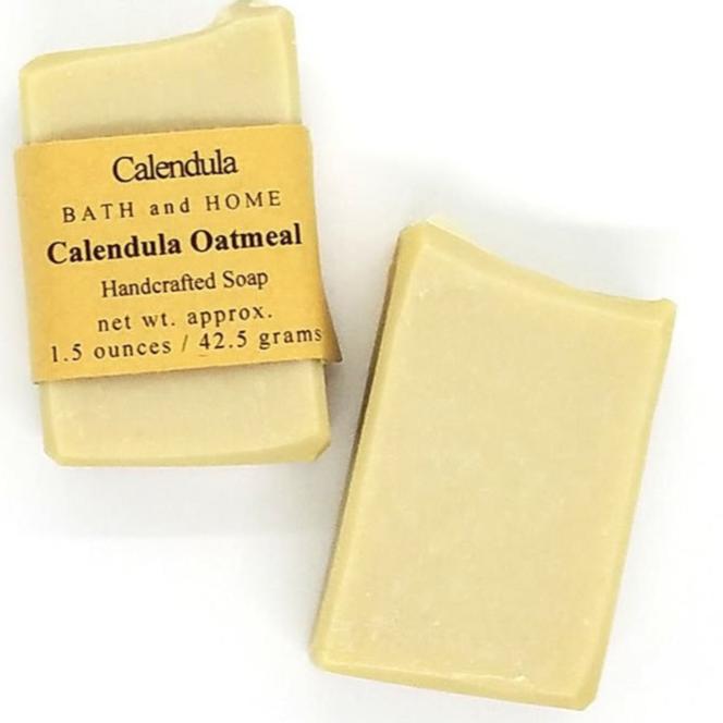 Calendula Oatmeal Travel Soap - Calendula Bath and Home