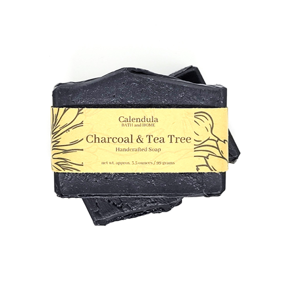 Charcoal & Tea Tree Goat Milk Soap - Calendula Bath and Home