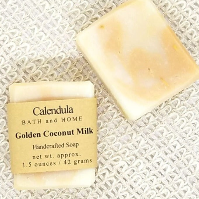 Golden Coconut Milk Travel Soap - Calendula Bath and Home