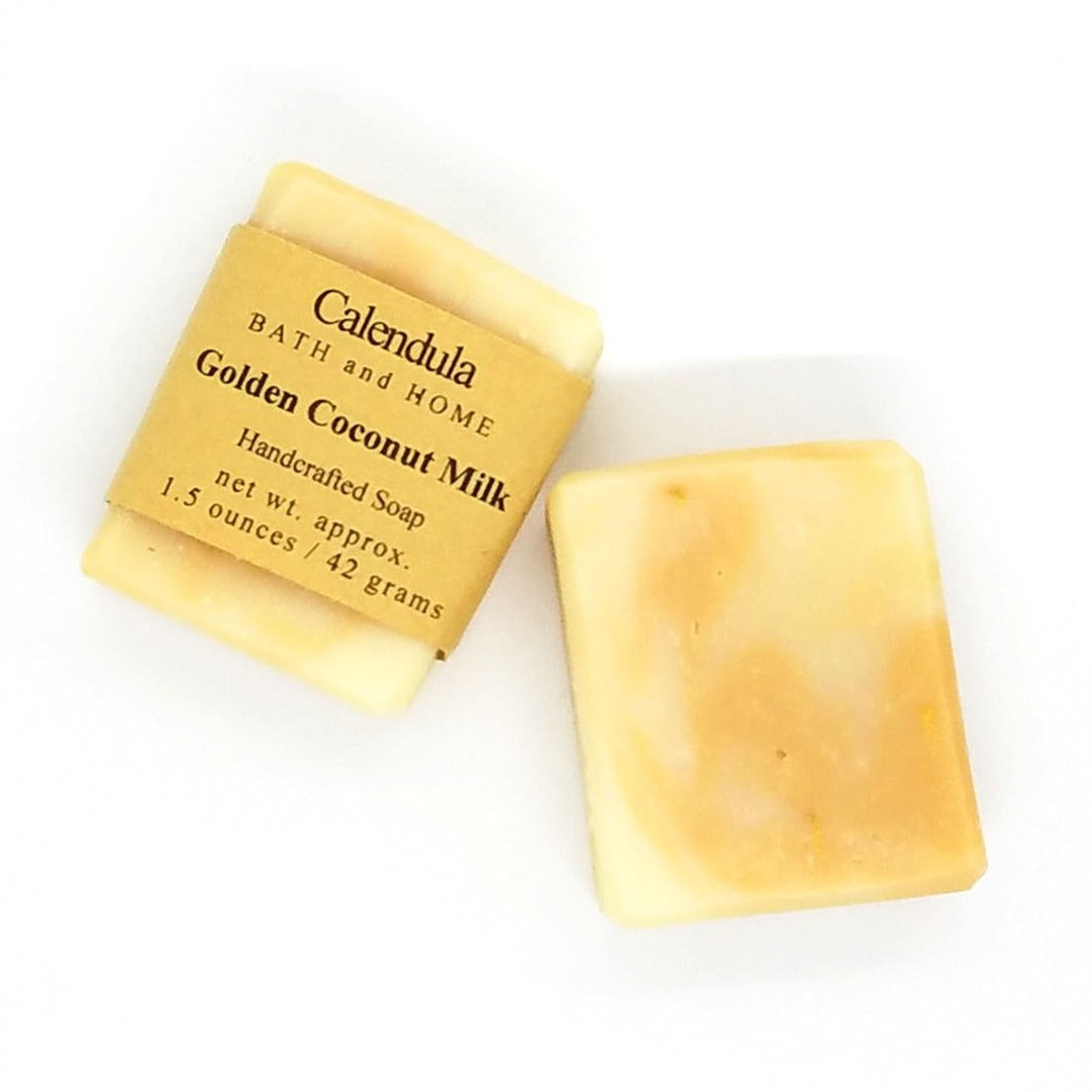 Golden Coconut Milk Travel Soap - Calendula Bath and Home