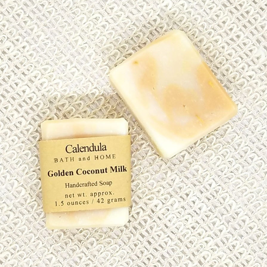 Golden Coconut Milk Travel Soap - Calendula Bath and Home