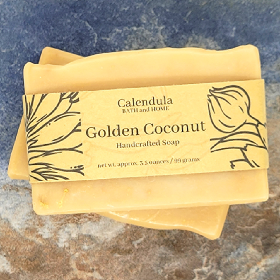 Golden Coconut Milk Soap - Calendula Bath and Home