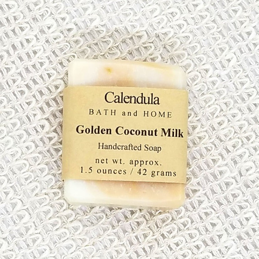 Golden Coconut Milk Travel Soap - Calendula Bath and Home