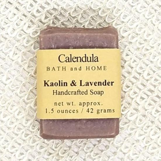 Kaolin & Lavender Goat Milk Soap Travel Soap - Calendula Bath and Home