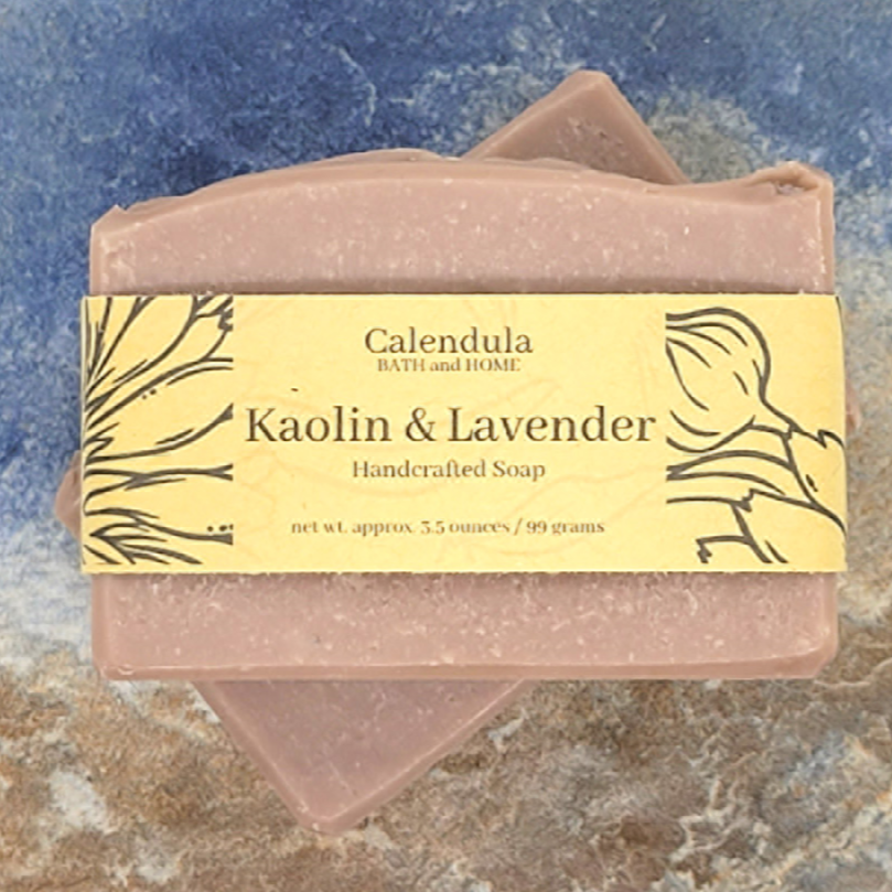 Kaolin & Lavender Goat Milk Soap - Calendula Bath and Home