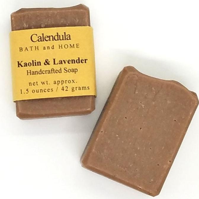 Kaolin & Lavender Goat Milk Soap Travel Soap - Calendula Bath and Home