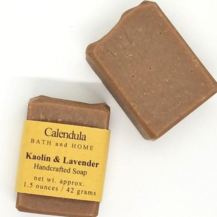 Kaolin & Lavender Goat Milk Soap Travel Soap - Calendula Bath and Home