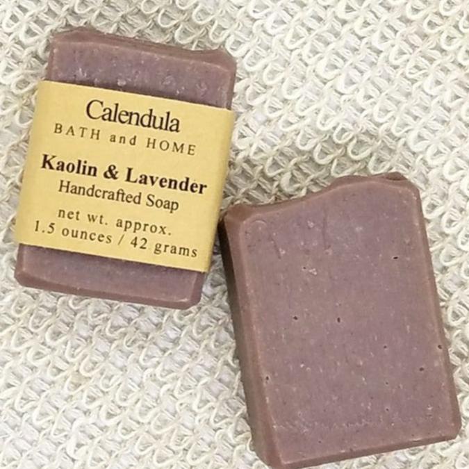 Kaolin & Lavender Goat Milk Soap Travel Soap - Calendula Bath and Home