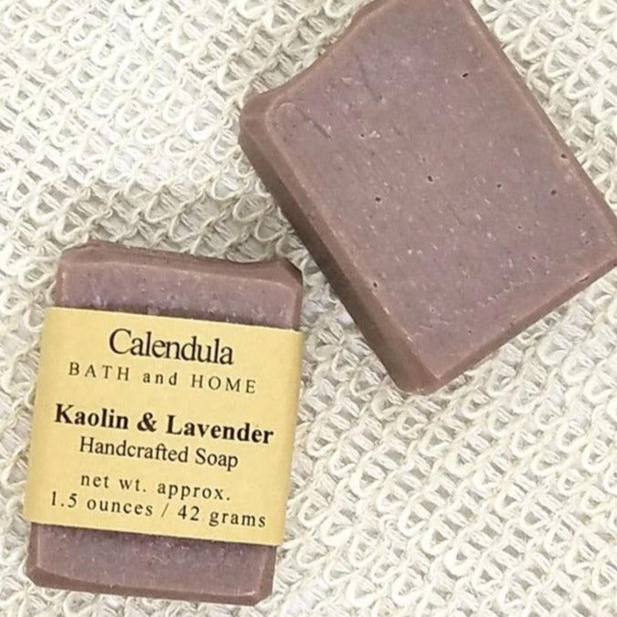 Kaolin & Lavender Goat Milk Soap Travel Soap - Calendula Bath and Home