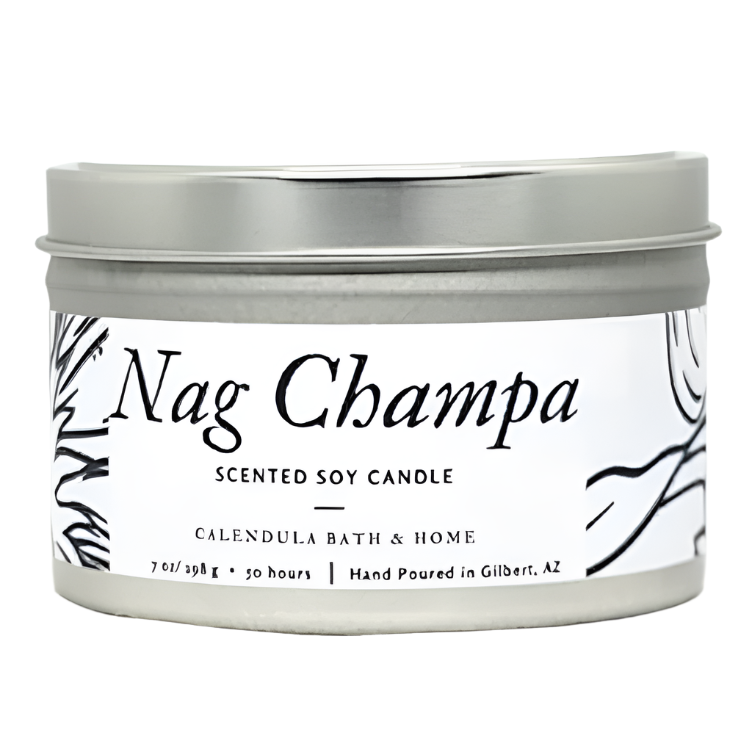 Nag Champa Soy Candle Tin - Calendula Bath and Home