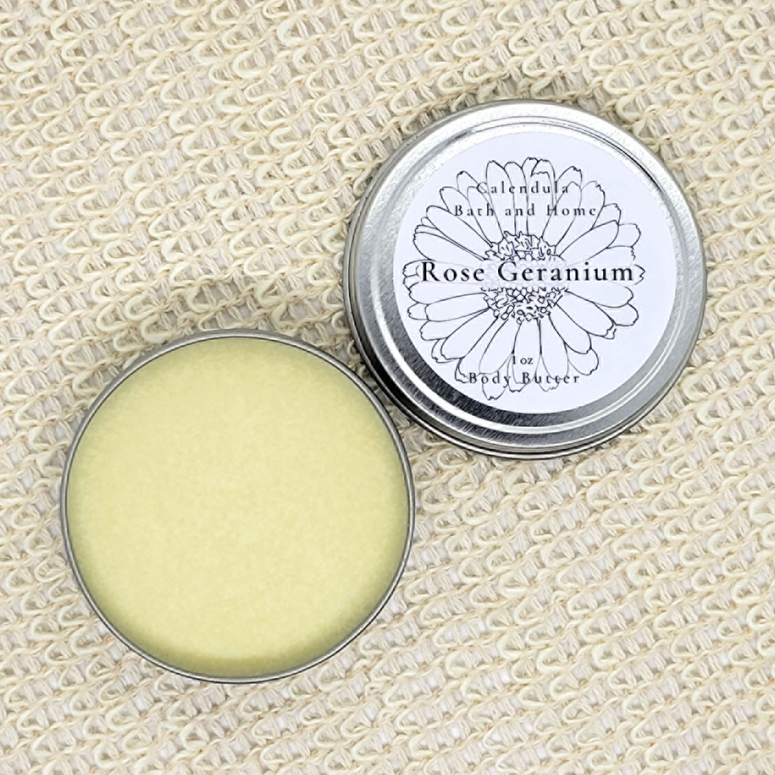 Arthritis Soothing Rose Geranium Body Butter travel tin