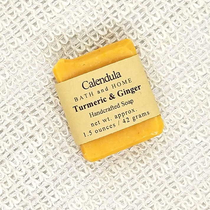 Turmeric & Ginger Coconut Milk Travel Soap - Calendula Bath and Home