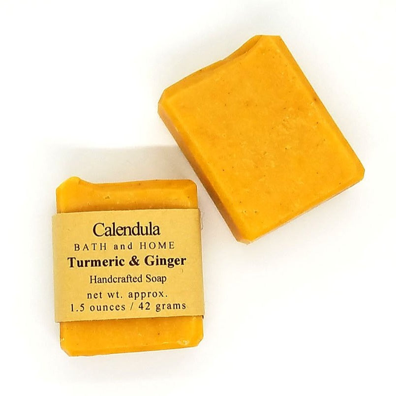 Turmeric & Ginger Coconut Milk Travel Soap - Calendula Bath and Home