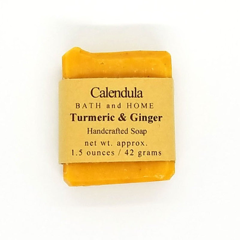 Turmeric & Ginger Coconut Milk Travel Soap - Calendula Bath and Home