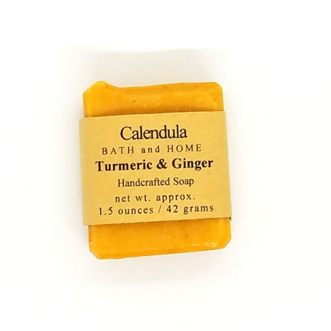 Turmeric & Ginger Coconut Milk Travel Soap - Calendula Bath and Home