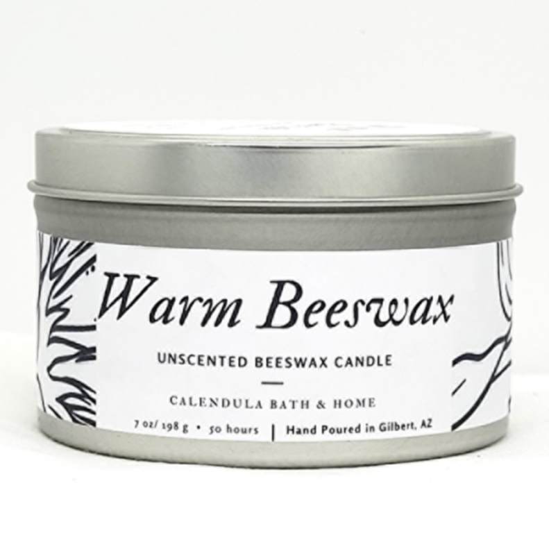 Warm Beeswax Candle Tin - Calendula Bath and Home