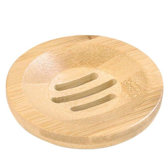 Round Bamboo Soap Dish - Calendula Bath and Home