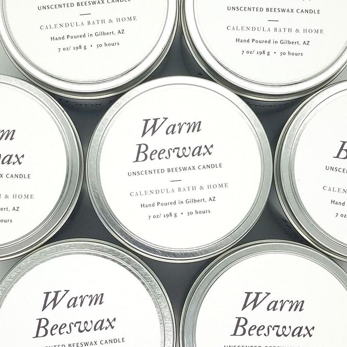 Warm Beeswax Candle Tin - Calendula Bath and Home