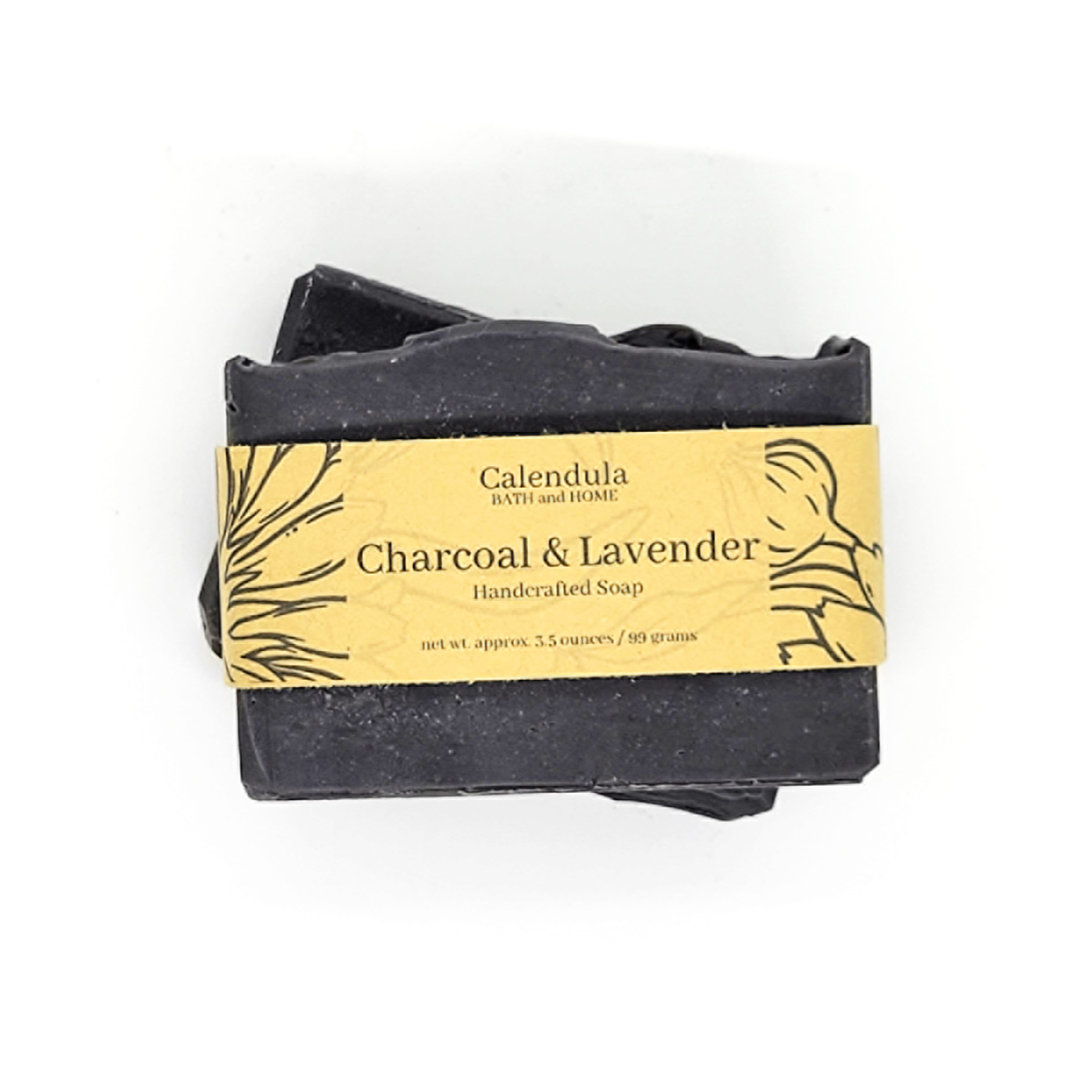 Charcoal & Lavender Goat Milk Soap - Calendula Bath and Home