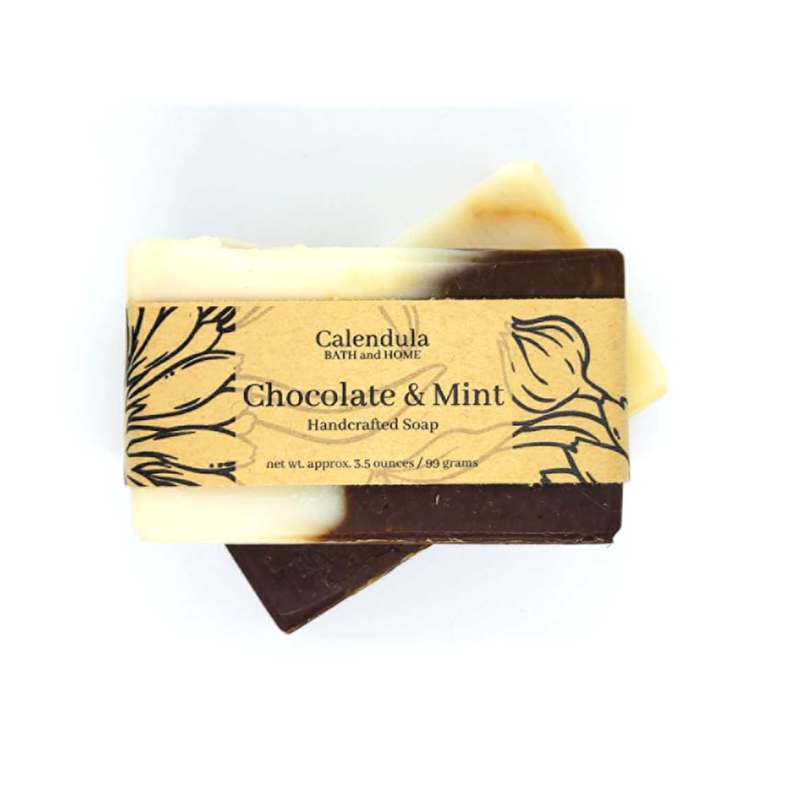 Chocolate & Mint Coconut Milk Soap - Calendula Bath and Home