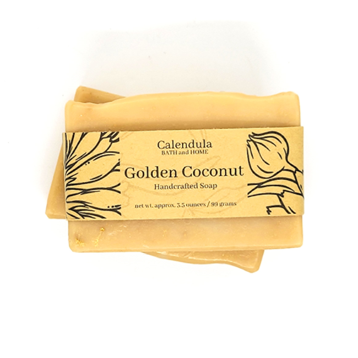 Golden Coconut Milk Soap - Calendula Bath and Home