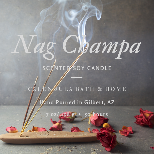 Nag Champa Soy Candle Tin - Calendula Bath and Home