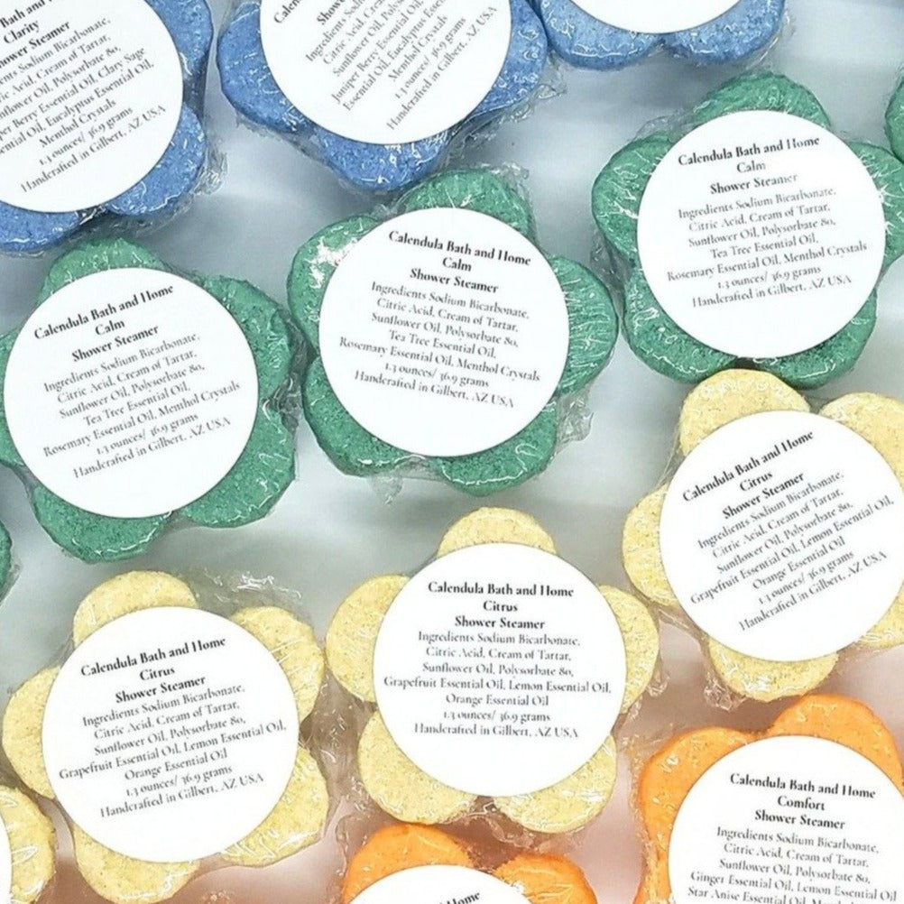 Refresh Collection - 4 Essential Oil Shower Steamers - Calendula Bath and Home