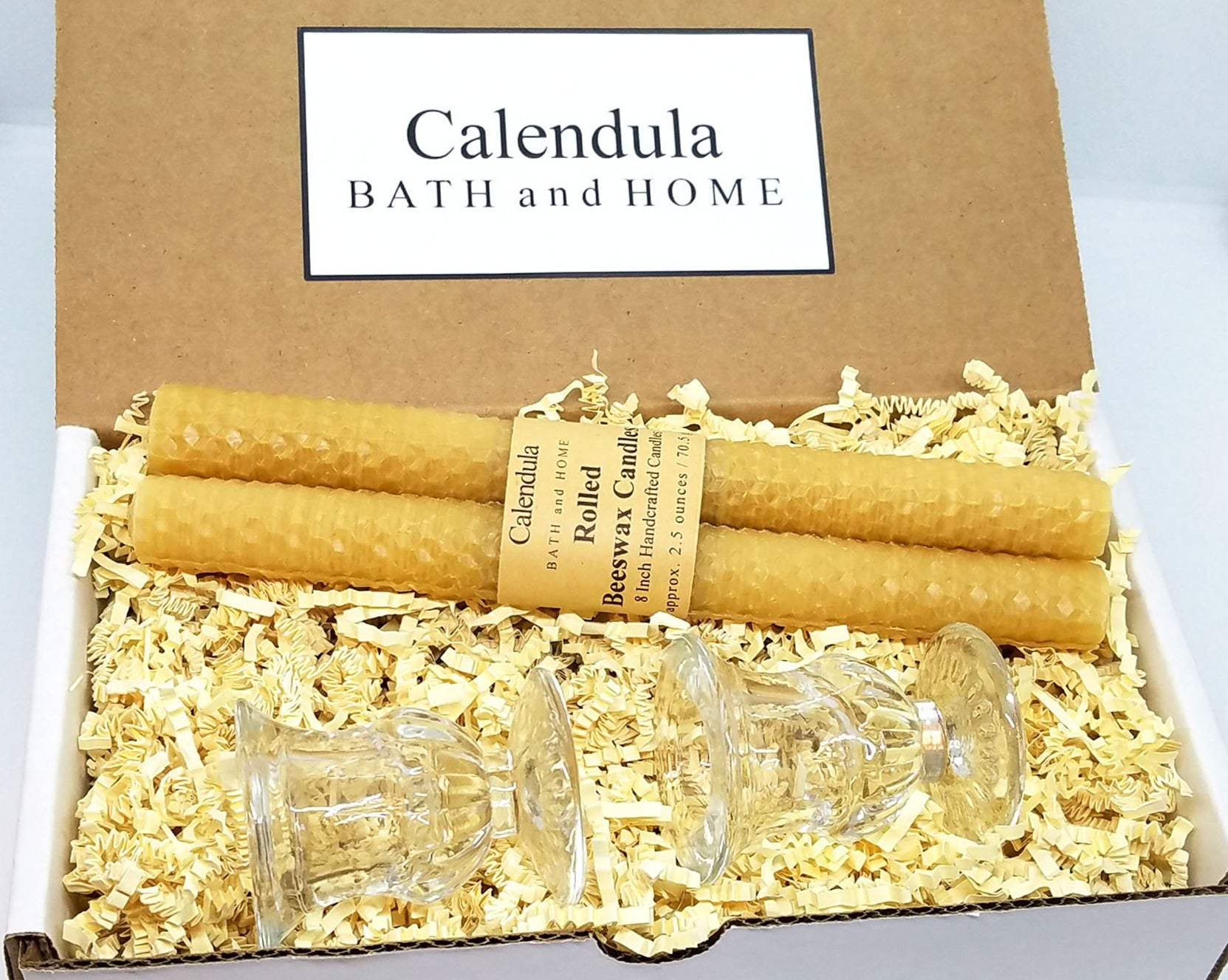 Rolled Beeswax Candle Gift Set - Calendula Bath and Home