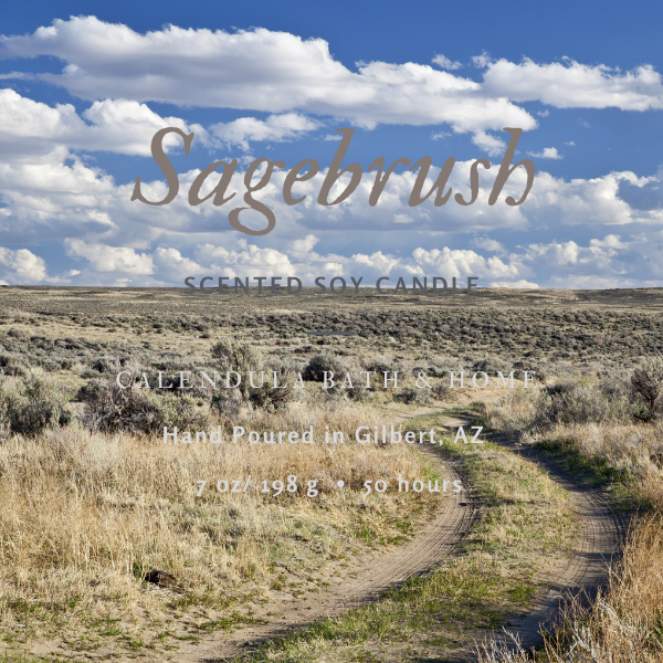 Sagebrush Soy Candle Tin - Calendula Bath and Home