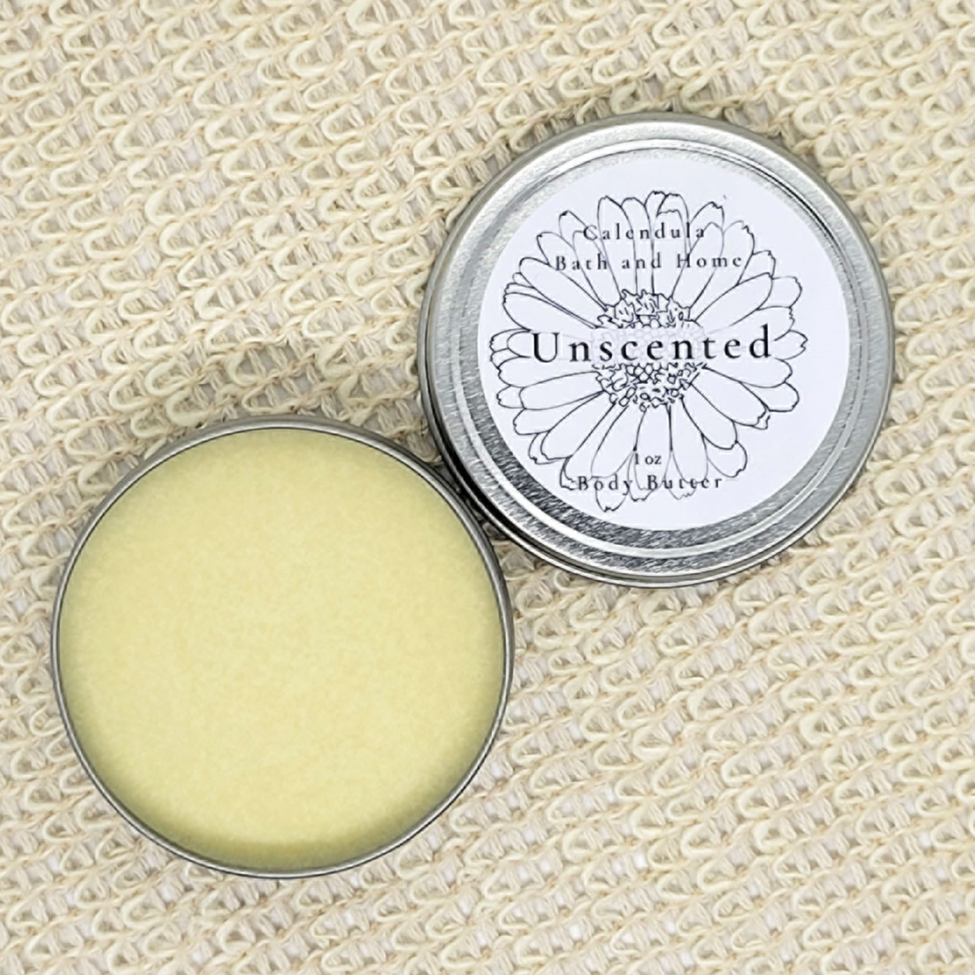 Gentle unscented body butter for sensitive skin